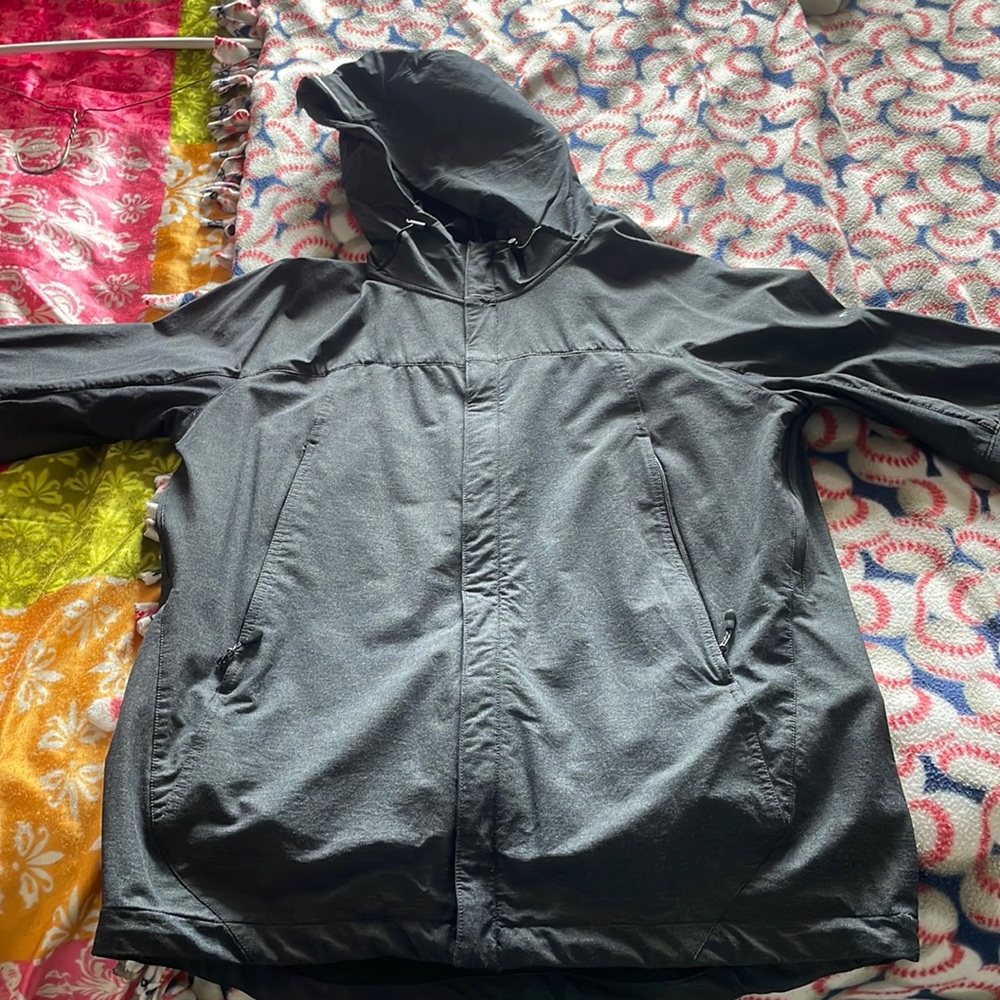 Dark Grey Michael Kors reflective windbreaker